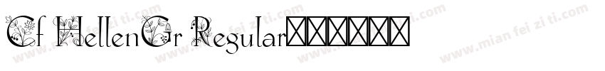 Cf HellenGr Regular字体转换